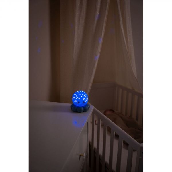 Veilleuse bébé projection plafond Pieuvre Twinkles To Go  Bleu Pastel