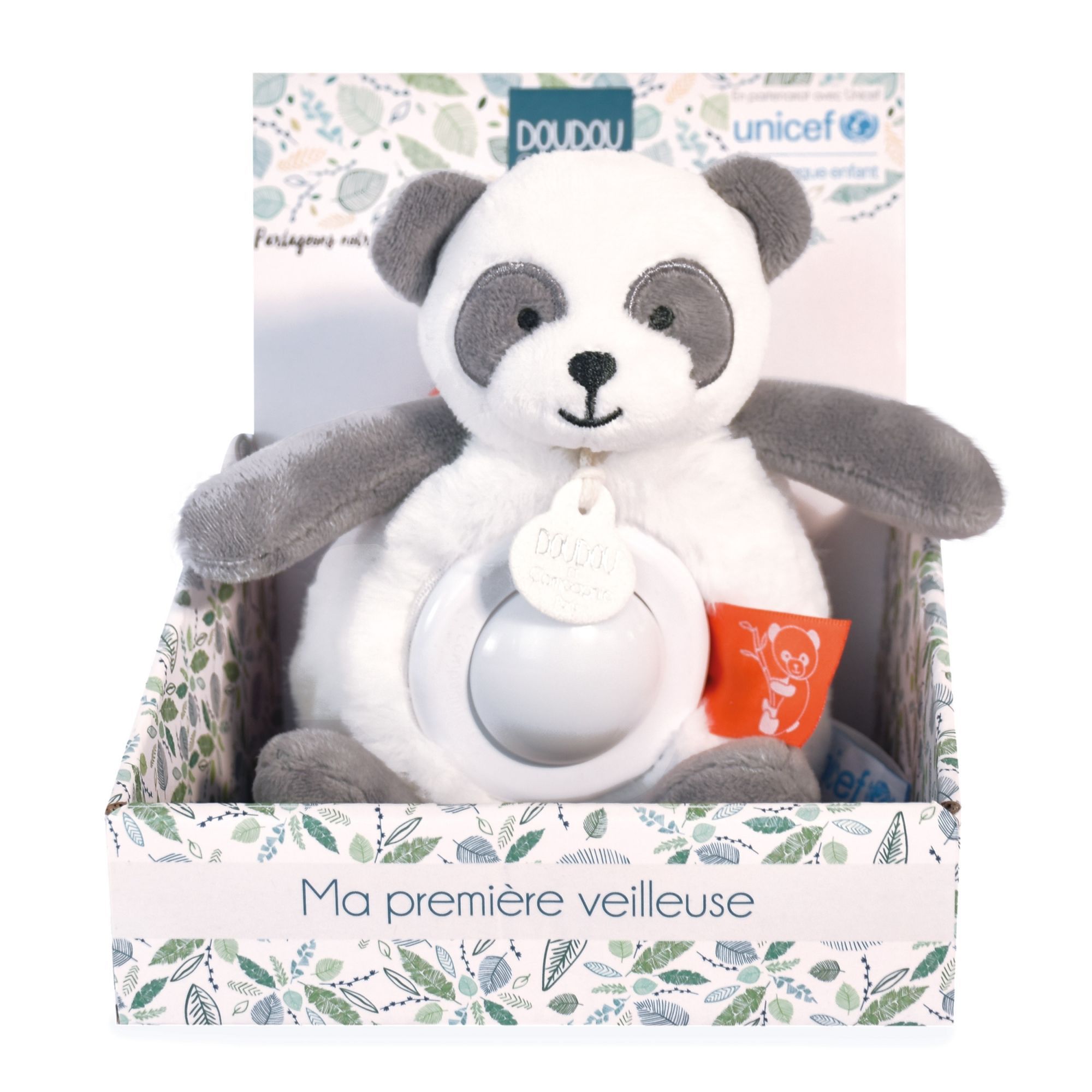 Doudou et Compagnie - Peluche Veilleuse Enfant Panda - Veilleuse