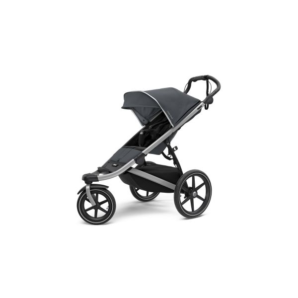 Poussette duo Urban Glide 2 avec nacelle - Dark Shadow / Black