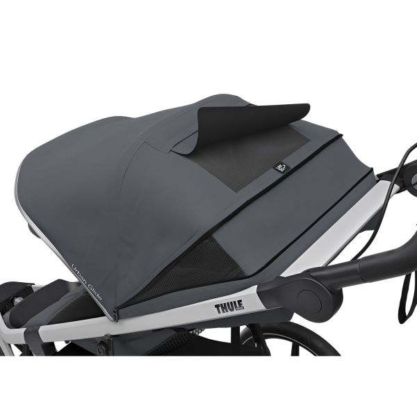 Poussette duo Urban Glide 2 avec nacelle - Dark Shadow / Black