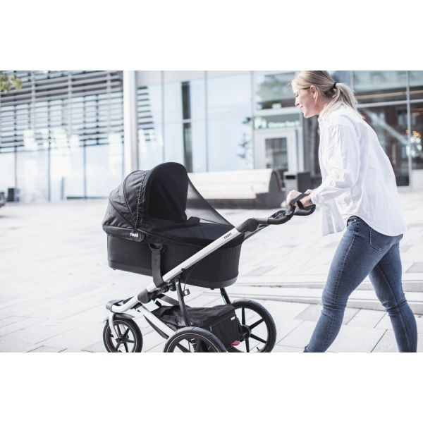 Poussette duo Urban Glide 2 avec nacelle - Dark Shadow / Black