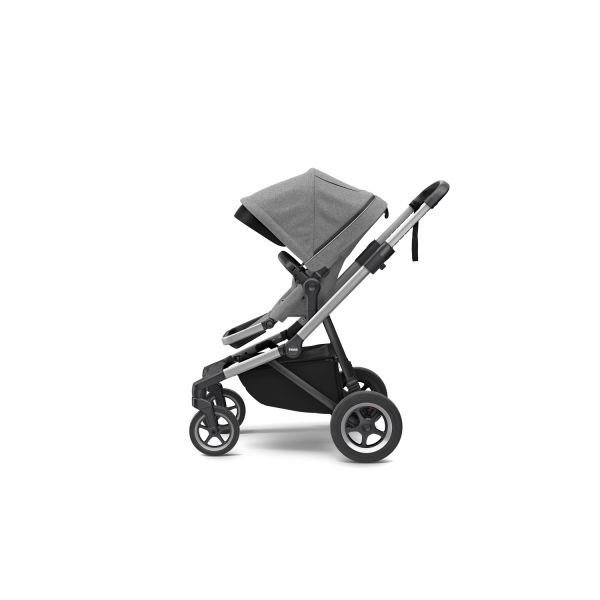 Poussette duo Urban Glide 2 avec nacelle - Grey Melange / Black