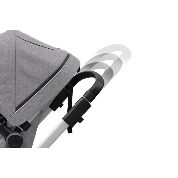 Poussette duo Urban Glide 2 avec nacelle - Grey Melange / Black