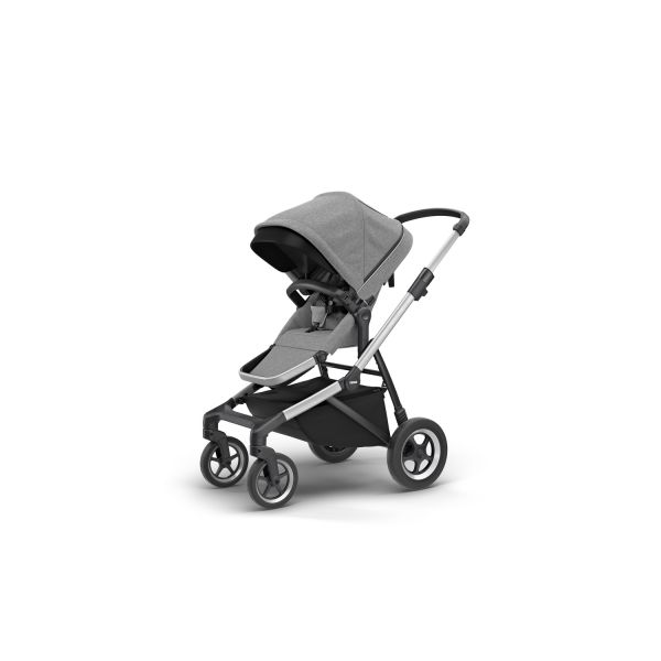 Poussette duo Urban Glide 2 avec nacelle - Grey Melange / Black