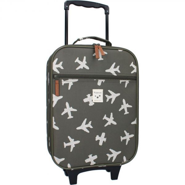 Valise enfant Avions Kaki