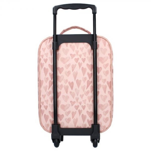 Valise enfant Cœurs Rose