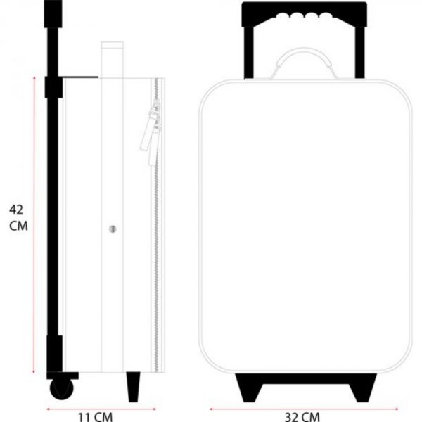 Valise enfant Ours Cappuccino