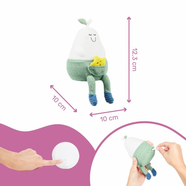 Veilleuse bébé silicone Bertille