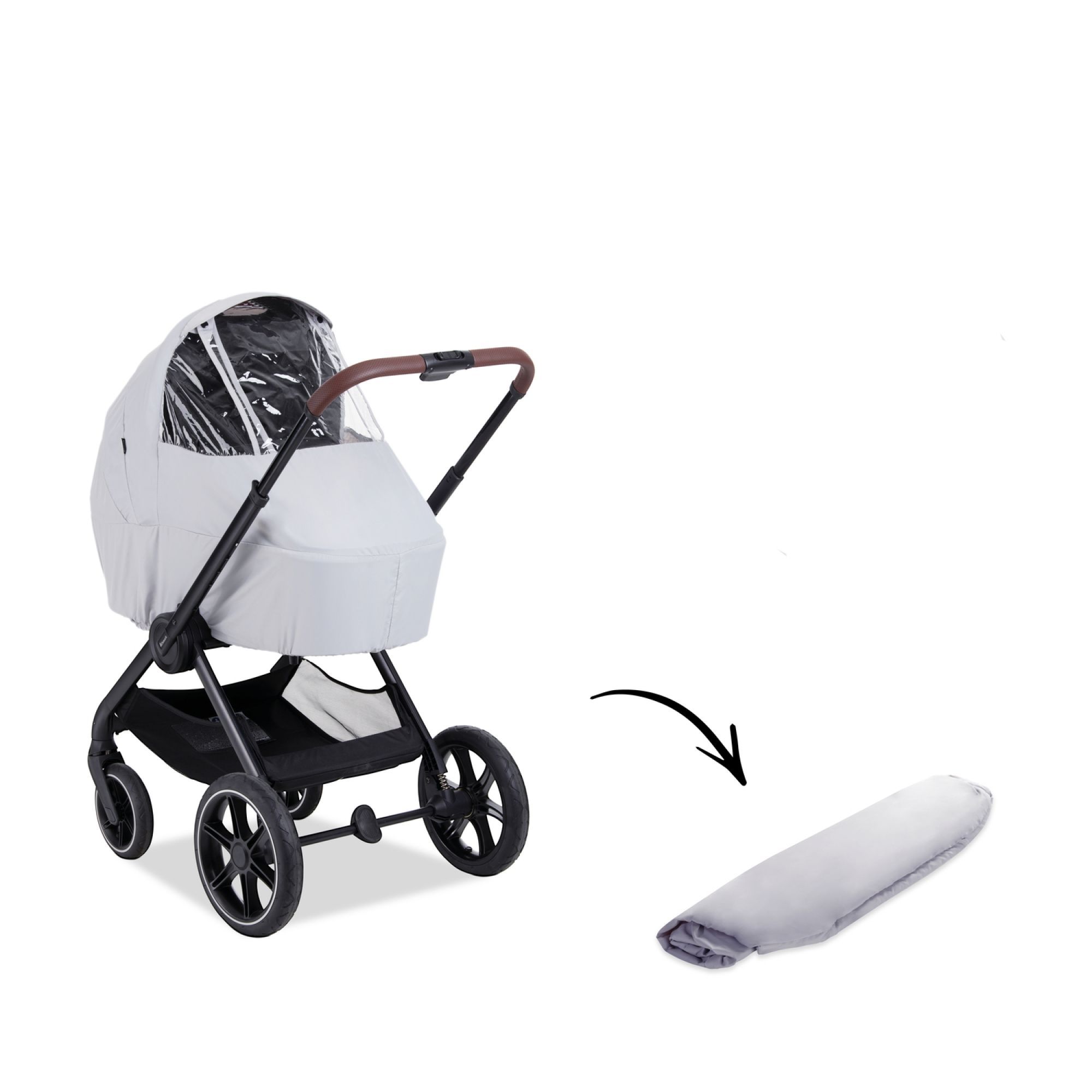 Habillage pluie poussette et nacelle Walk N Care Grey