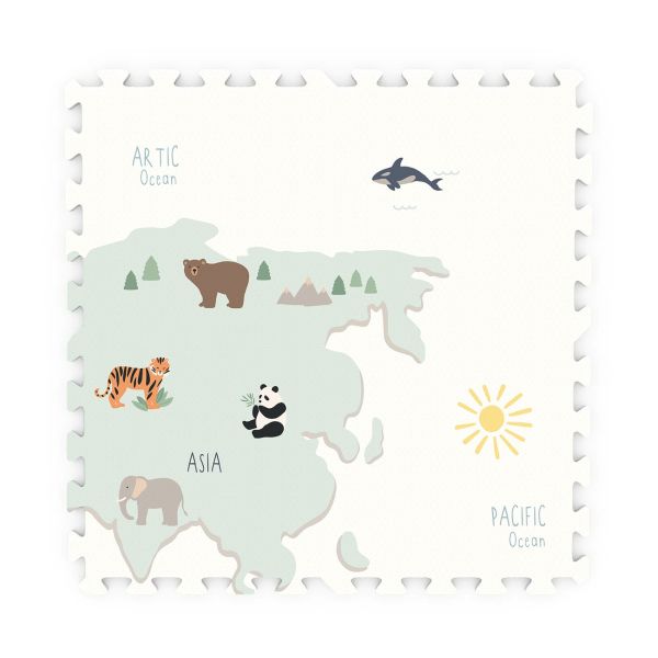 Tapis de jeu réversible 2 en 1 EEVAA World