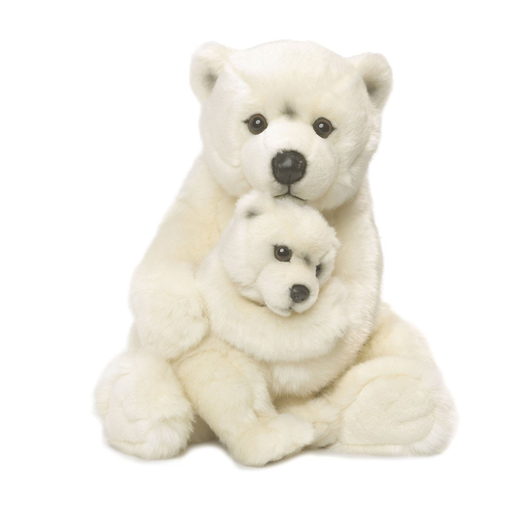 Peluche bébé Ours polaire avec une couverture