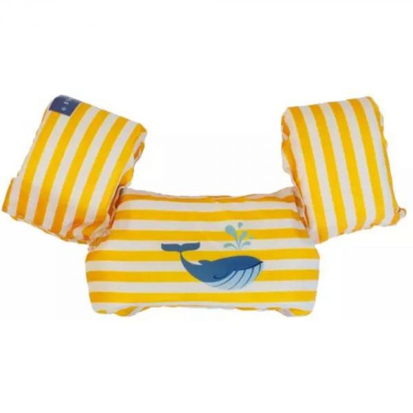 Gilet de natation avec brassards 2-6 ans - Rayé Baleine